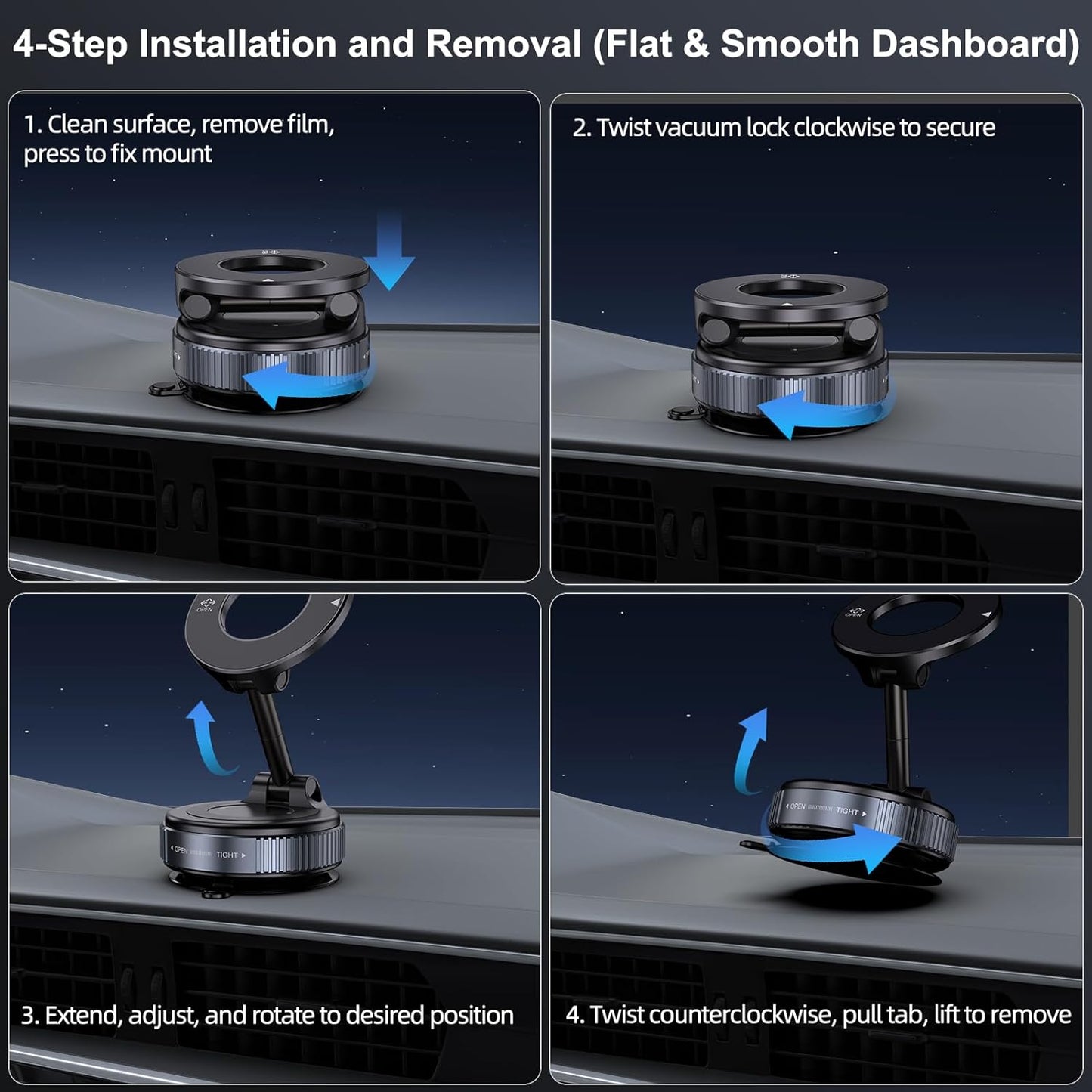 Magnet Hold | Soporte para Celular con Ventosa